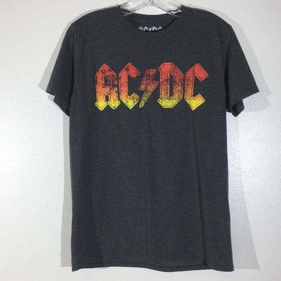 AC/DC | Tops | Acdc Band Grunge Lounge Rocker Graphic Tee M | Poshmark